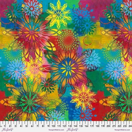 Happy Blooms by Sue Penn for FreeSpirit - Pinwheels PWSP054.MULTI