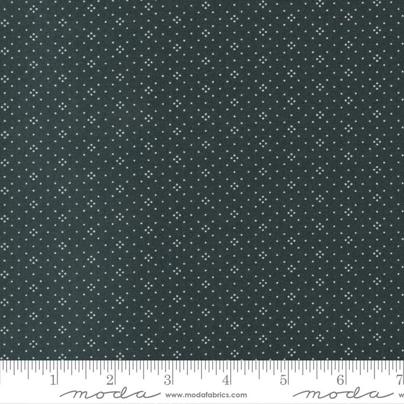 Harvest Moon by Fig Tree for Moda - Eyelet Basics Wht on Blk 20457-68