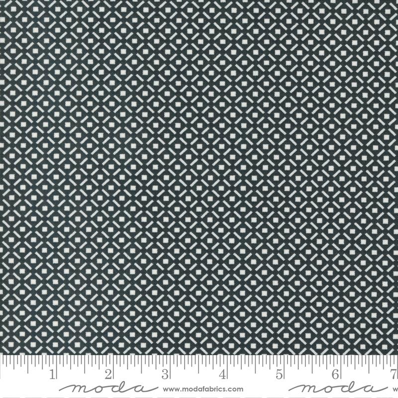 Harvest Moon by Fig Tree for Moda - Geometric Wht on Blk 20474-18