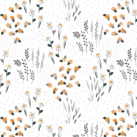 Hippity Hop by QT Fabrics - Wildflowers on Cream 29217-Z