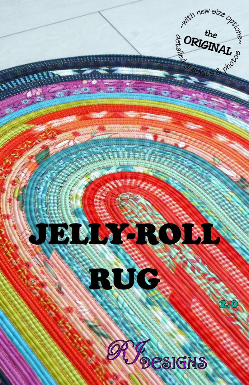 Jelly Roll Rug Pattern (Oval) 30"x44"