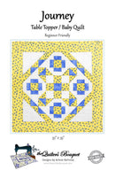 Journey Table Topper Pattern by Quilter's Bouquet - 35" x 35"