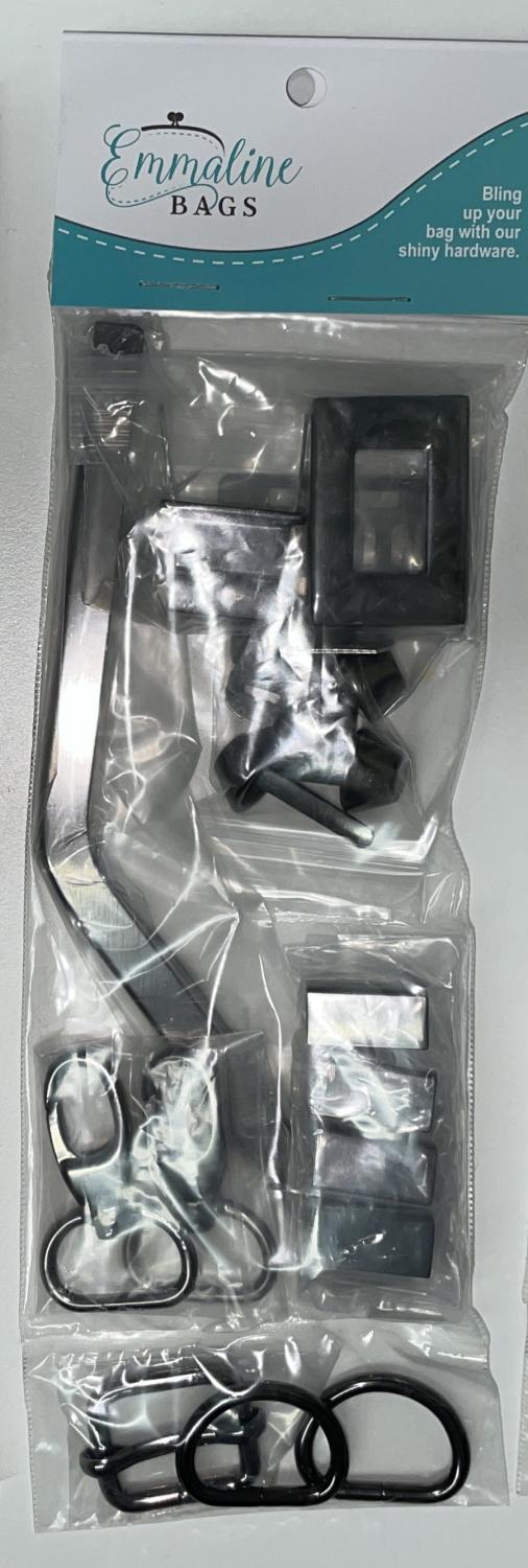 Laney Bag Hardware Kit - Gunmetal by Emmaline Bags - BOMC-AUG2021-GM