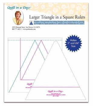 Lg Triangle in a Square Ruler by Quilt in a Day