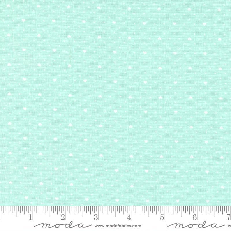 Lighthearted by Camille Roskelley for Moda - Aqua Hearts 55298-13