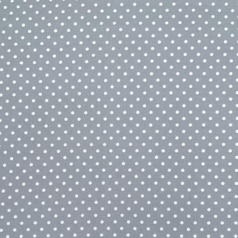 Mini Dots - White on Grey Dove 18