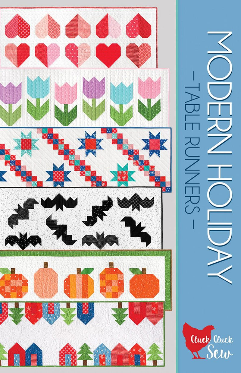 Modern Holiday Table Runner PATTERN by Cluck Cluck Sew - CCS186