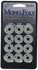Mono Poly Bobbins Class 15/A - 12 Pk SMOKE