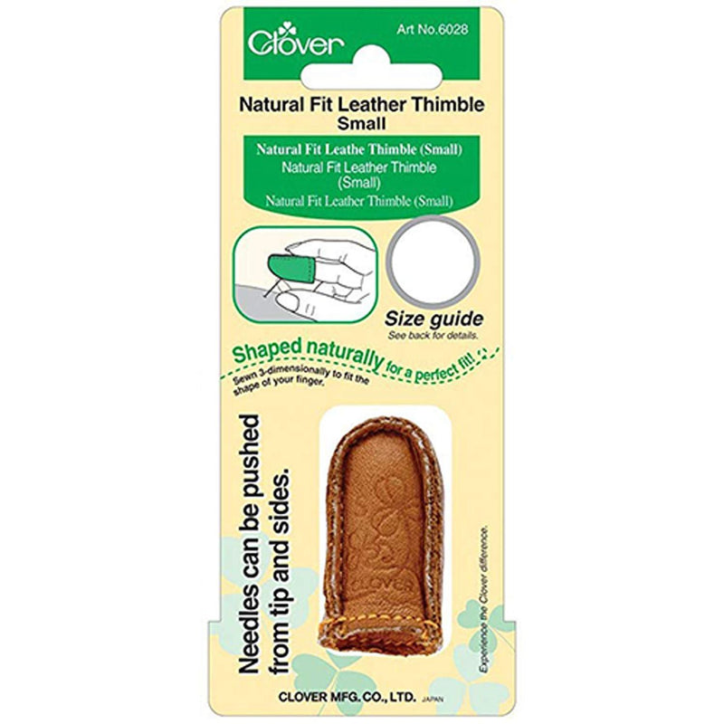 Natural Fit Leather Thimble by Clover- Small- 6028CV