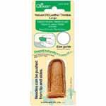 Natural Fit Leather Thimble by Clover - Large 6030CV