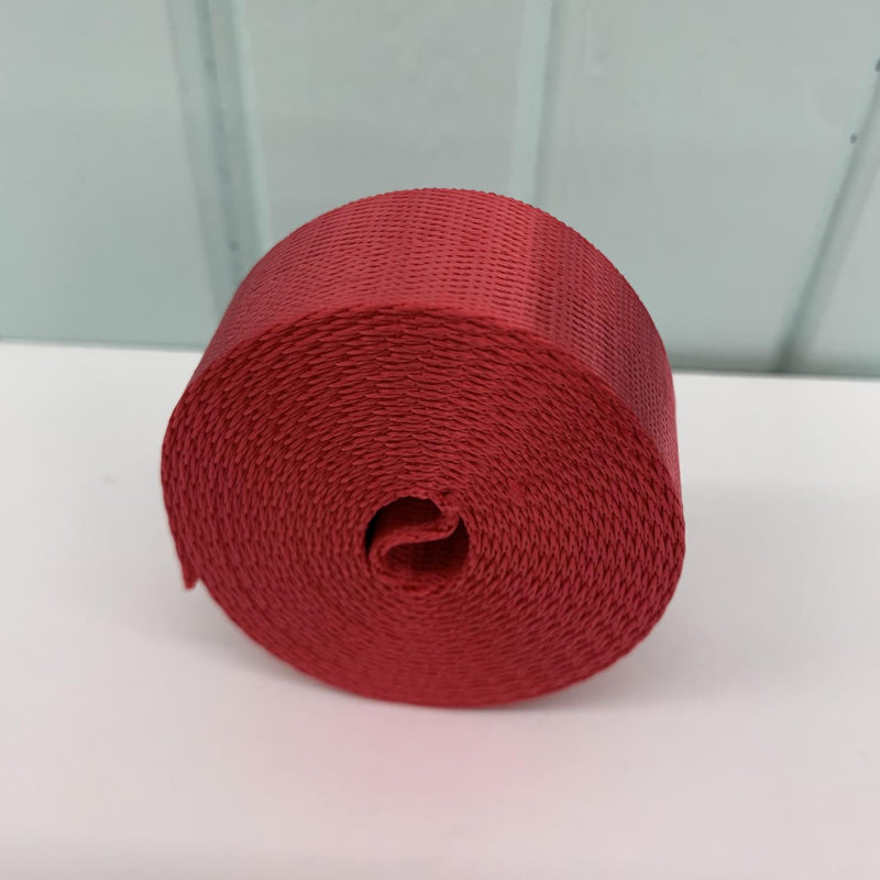 Nylon Webbing 25mm - Red ((3m package))