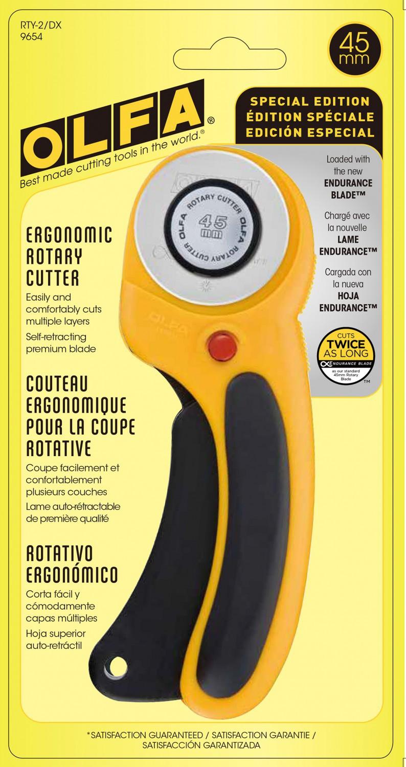 OLFA Deluxe Ergonomic Rotary Cutter 45mm - RTY-2/DX