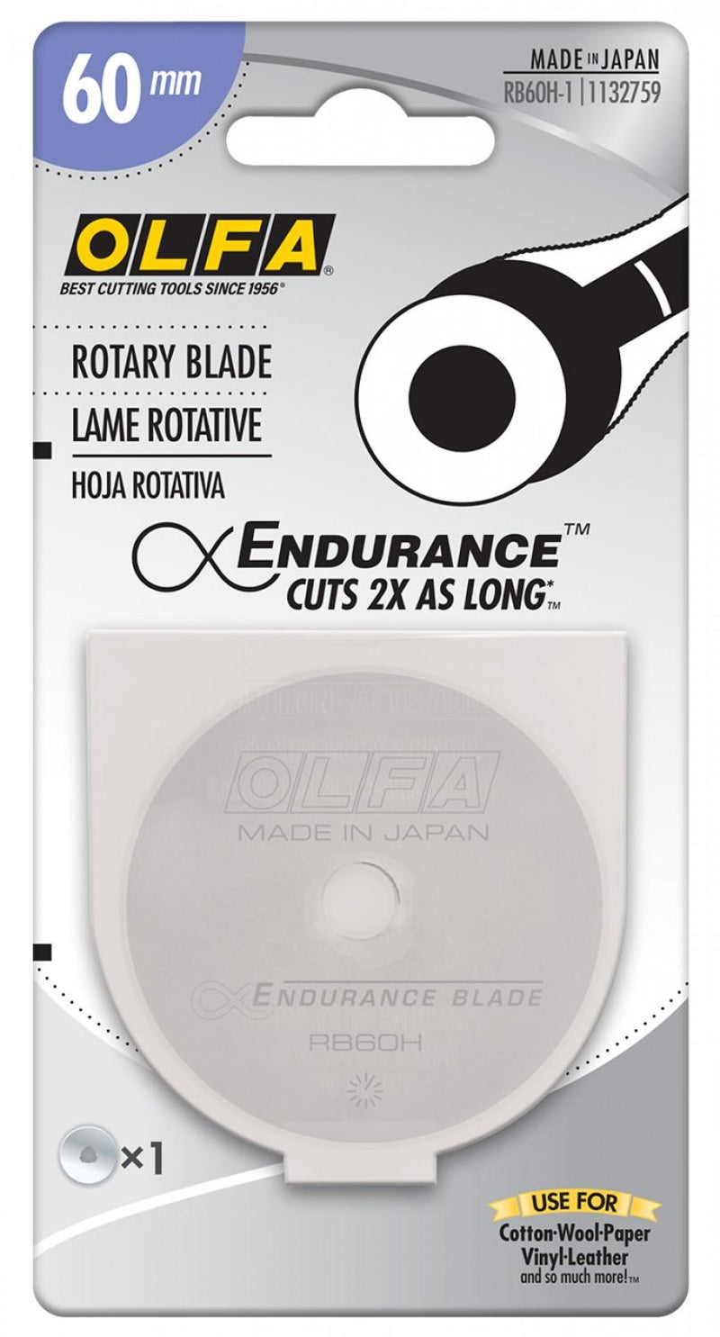 OLFA Endurance Rotary Blade 60mm 1ct - RB60H-1