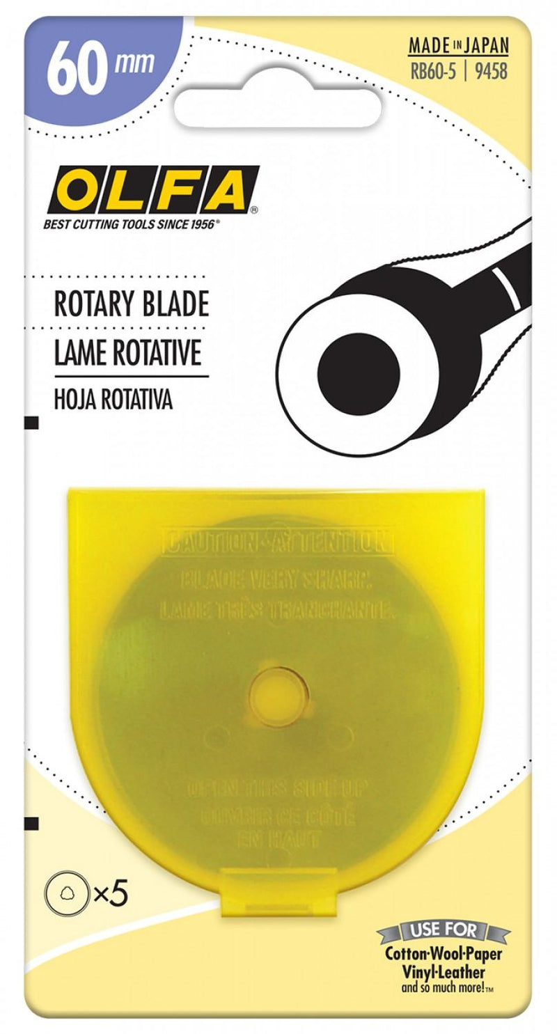 OLFA Rotary Blade 60mm 5ct - RB60-5