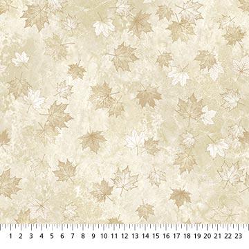 Oh Canada 10 by Northcott - Leaves Silhouet Cream Beige 24267-12