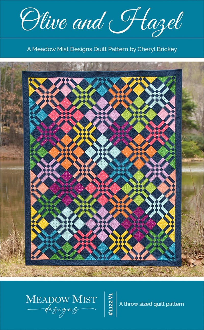 Olive Hazel Quilt Pattern by Meadow Mist Designs (55.5" x 68") MMD1122