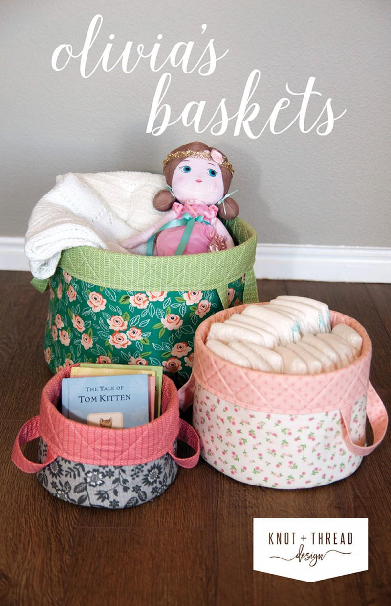 Olivia's Baskets by Knot & Thread Designs - KAT100 (3 Sizes)