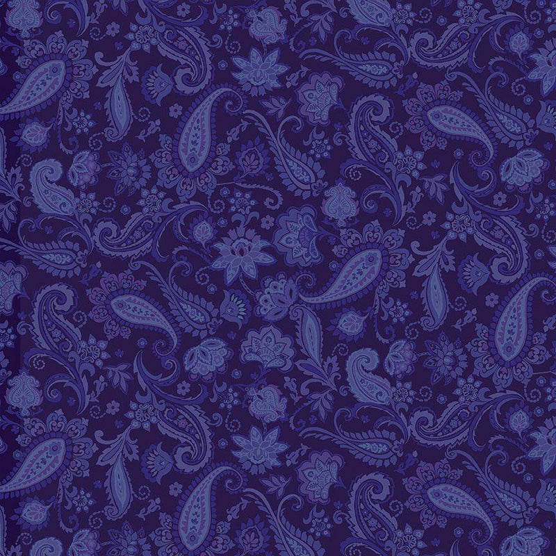 Pansy Paradise by Timeless Treasures - Paisley Purple CD1893MUL