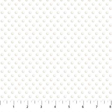 Paper White by Northcott - Dots on White 24959-10