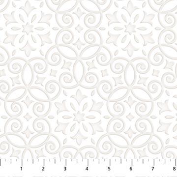 Paper White by Northcott - Geometric on White 24956-10