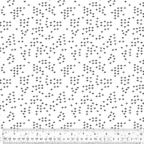 Pen & Ink by Windham Fabrics - Stitch Black on White 53570-1 White