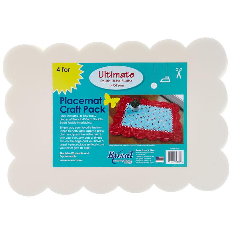 Placemat craft pack - Dbl Sided Fusible (4 per package)  PM8