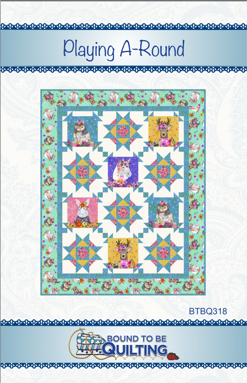 Playing A-Round Quilt PATTERN by Bound to be Quilting (48" x 60") BTBQ318