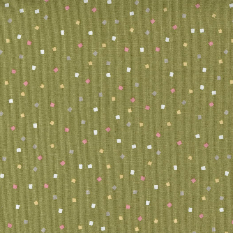 Renew by Sweetwater for Moda - Square Dots Grass 5568-13