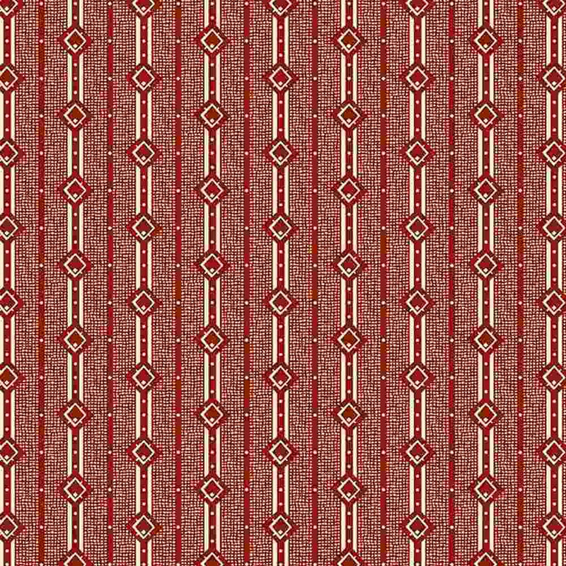 Repro Red by Marcus Fabrics - Lottie's Lines Red R3117