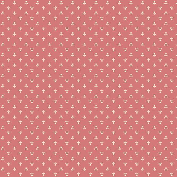 Repro Red by Marcus Fabrics - Sadie's Sprouts Lt Pink R3114
