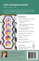 Mini Wonders Runner Pattern by Sheila Christensen Quilts - 18.5" x 48"