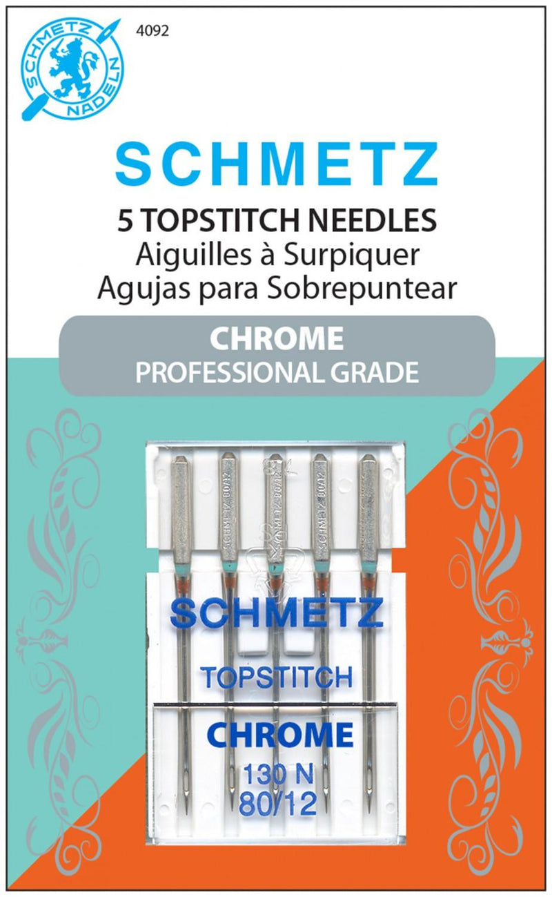 Schmetz Chrome Topstitch Needles - 80/12 (5pc) 4092