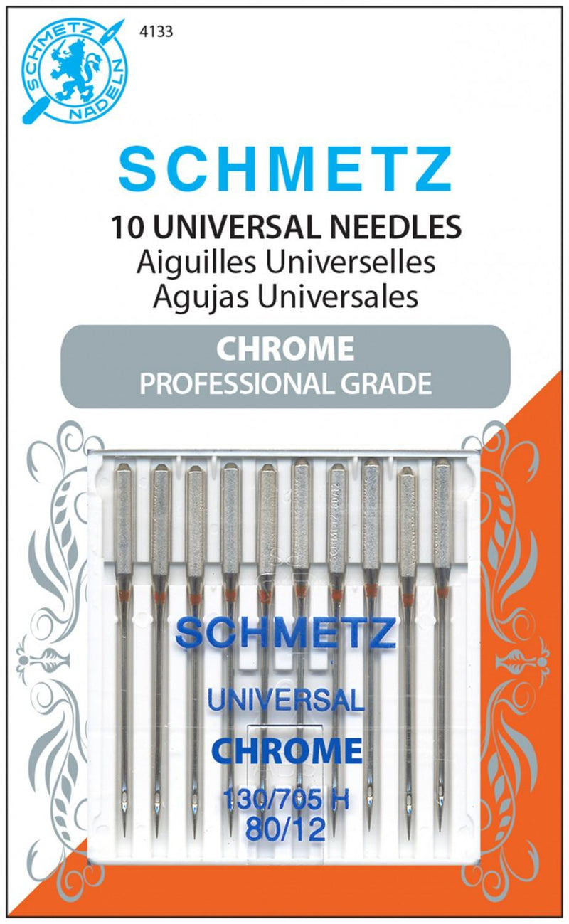 Schmetz Chrome Univ Needles - 80/12 (10 pc)