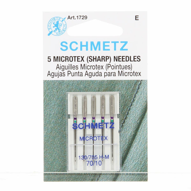 Schmetz Microtex (Sharp) Needles - 70/10 (5pc) 1729
