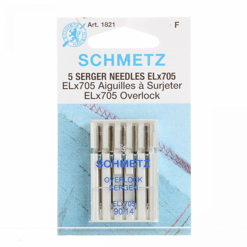 Schmetz Overlock ELx705 Serger Needles - 90/14 (5pc) 1821