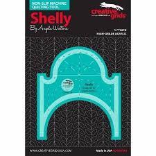 Shelly by Angela Walters - Non-slip Machine Quilting Tool - 1/4" Acrylic