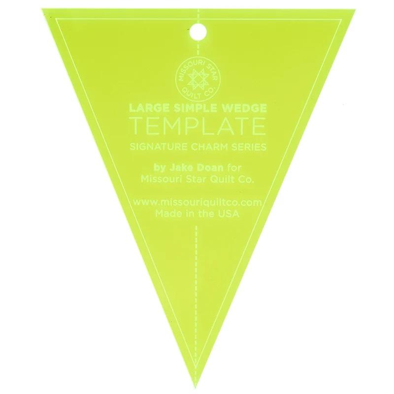 Simple Wedge Template (Large) by Missouri Star for 10" Squares (NOT295)