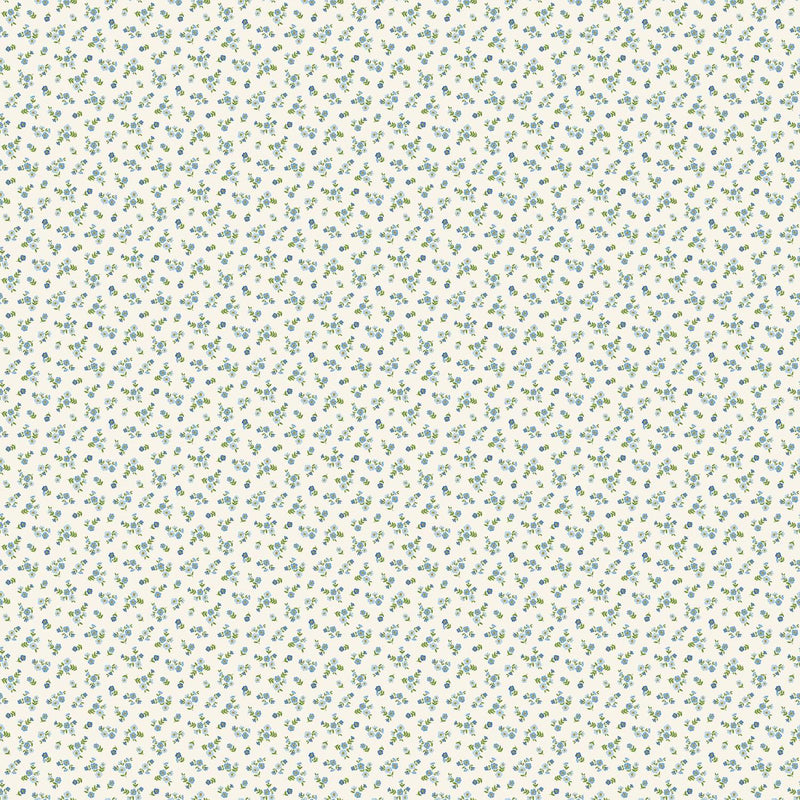Something Blue by Northcott - Small Floral Cream DP25082-11
