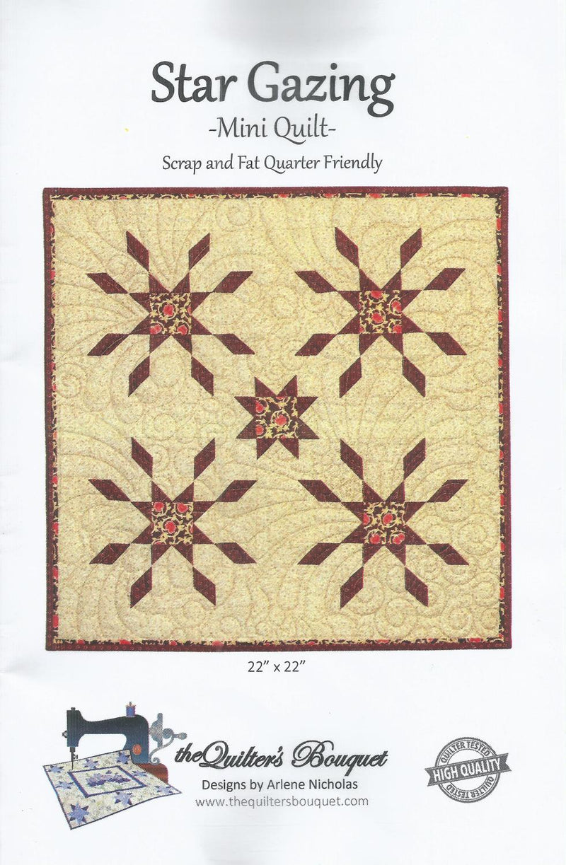 Star Gazing Mini Quilt PATTERN by Quilter's Bouquet