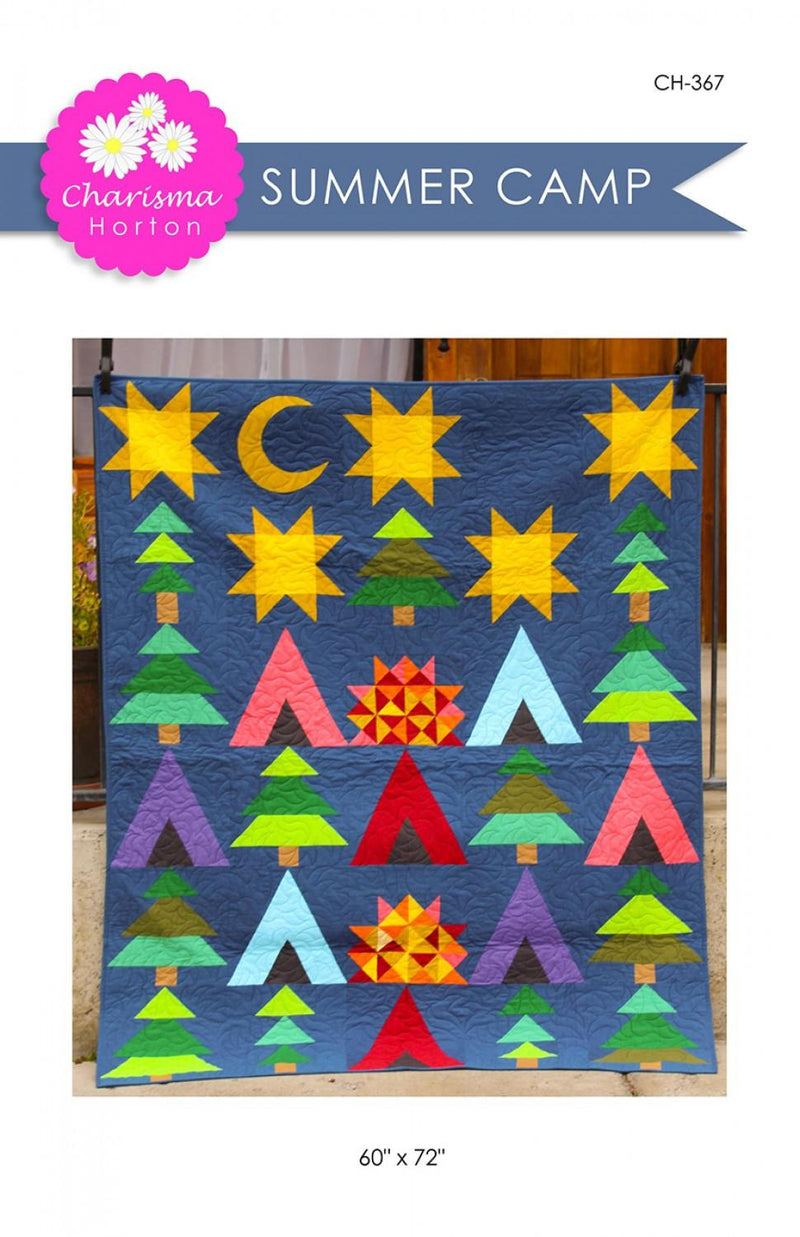 Summer Camp Quilt Pattern by Charisma Horton (60" x 72")