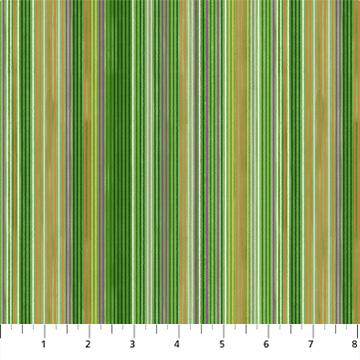 Sunday by FIGO - Multi Stripe on Green D90633-72