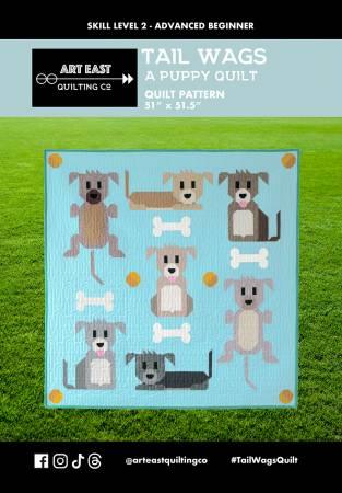 Tail Wags Quilt Pattern by Art East Quilting Co - 32 pgs