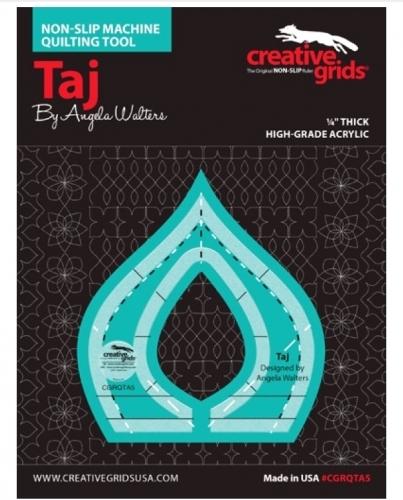 Taj by Angela Walters - Non-slip Machine Quilting Tool - 1/4" Acrylic