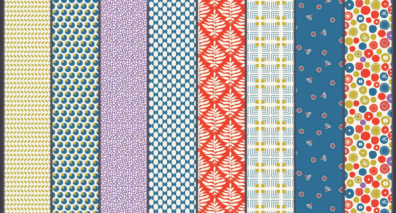 The Lookout by Moda - Geometric Cheater Blue/Multi 18217-14