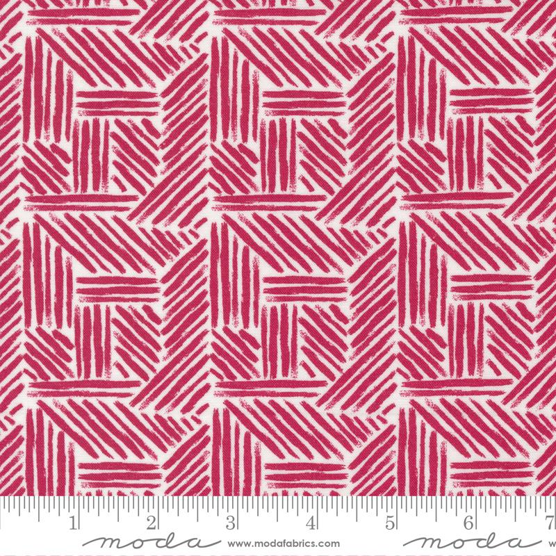 The Lookout by Moda - Geometric Lines Raspberry 18215-12