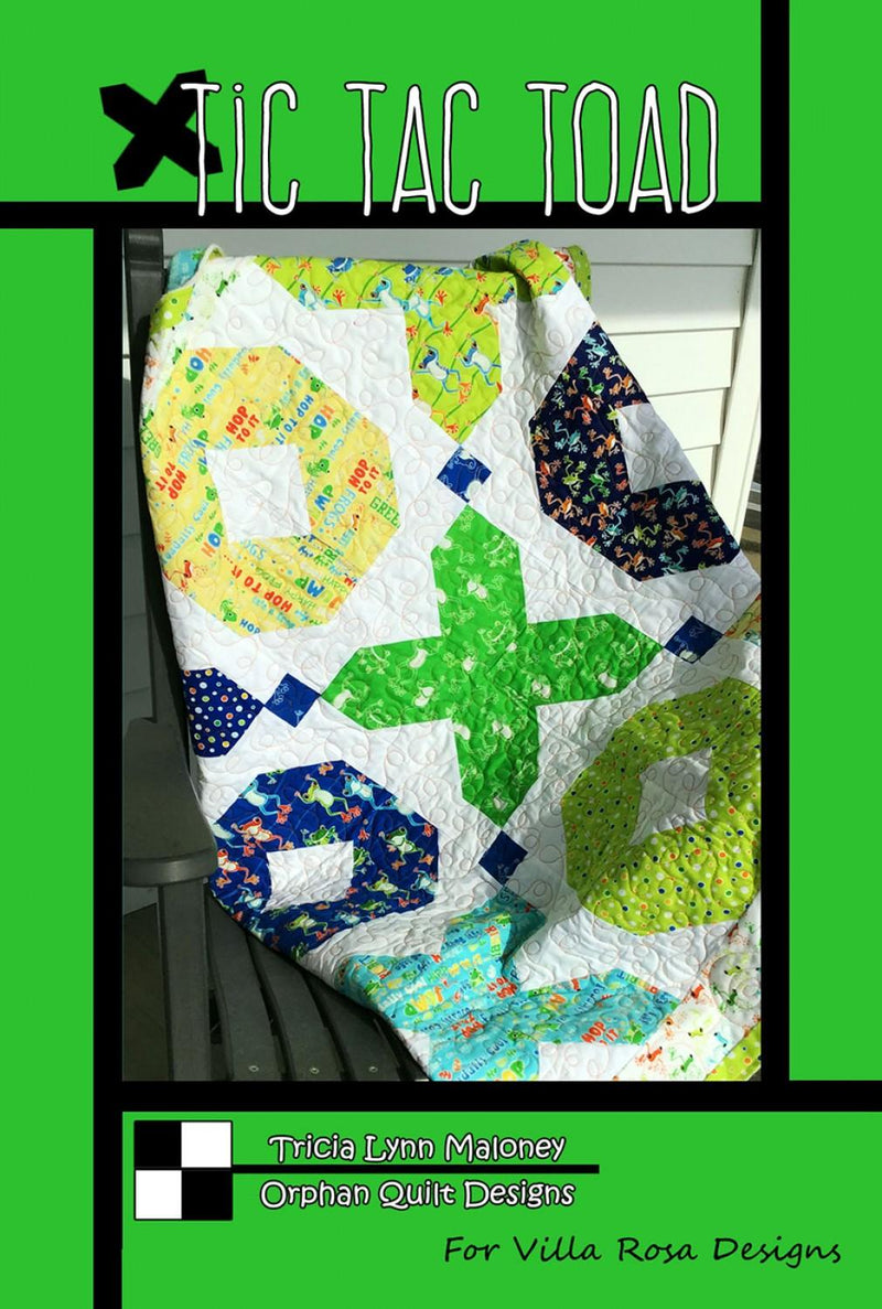 Tic Tac Toad Pattern by Villa Rosa Designs (48" x 48") VRDOQ058