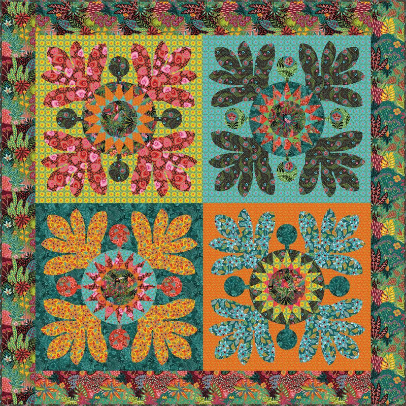Tropical Travels Quilt KIT by FreeSpirit - 96" x 96"