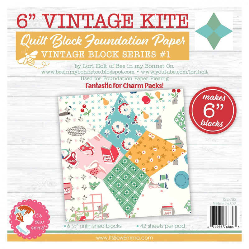 Vintage Kite  Foundation Paper by Its Sew Emma - 6"