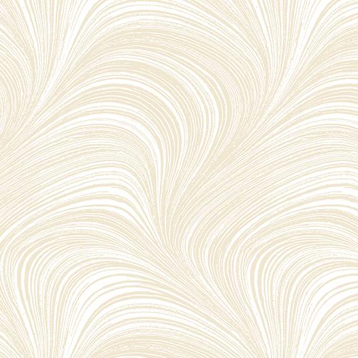 Wave Texture WIDEBACK 108" Flannel by Benartex - Cream 2966WF-07