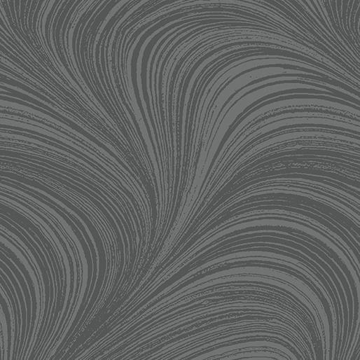 Wave Texture WIDEBACK 108" by Benartex - Graphite 12966W-16